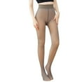 thumbnail image 3 of Fleece Lined Tights Women Fake Translucent Pantyhose Leggings Winter Warm Thick Tights Thermal Pants Stockings 300G, 3 of 5