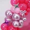 thumbnail image 4 of Hot Pink Balloons Garland Arch Kit, Metallic Chrome Magenta Balloon Happy Birthday Decorations Baby Dark Pink Silver Star Confetti Balloons for Girls Birthday Princess Wedding Baby Shower Party Decor, 4 of 13