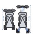 thumbnail image 4 of ZHAOCHENG Soporte para teléfono de bicicleta, soporte universal para teléfono de motocicleta, rotación de 360° antivibración para iPhone 12 Mini/12/11 Pro Max/XS/XR, Samsung S10/S9/S8, Huawei, teléfon, 4 of 5