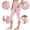 Pink plus size capri pants a1, variant on Cagogo Women Plus Size Capri Pants High Waisted Stretch Sporty Workout Trousers with Pockets Casual Lounge Flowy Beach Yoga Leggings, Light Blue XL