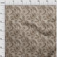 thumbnail image 3 of oneOone Cotton Cambric Brown Fabric Jacobean Floral Sewing Material Print Fabric By The Yard 56 Inch Wide, 3 of 4