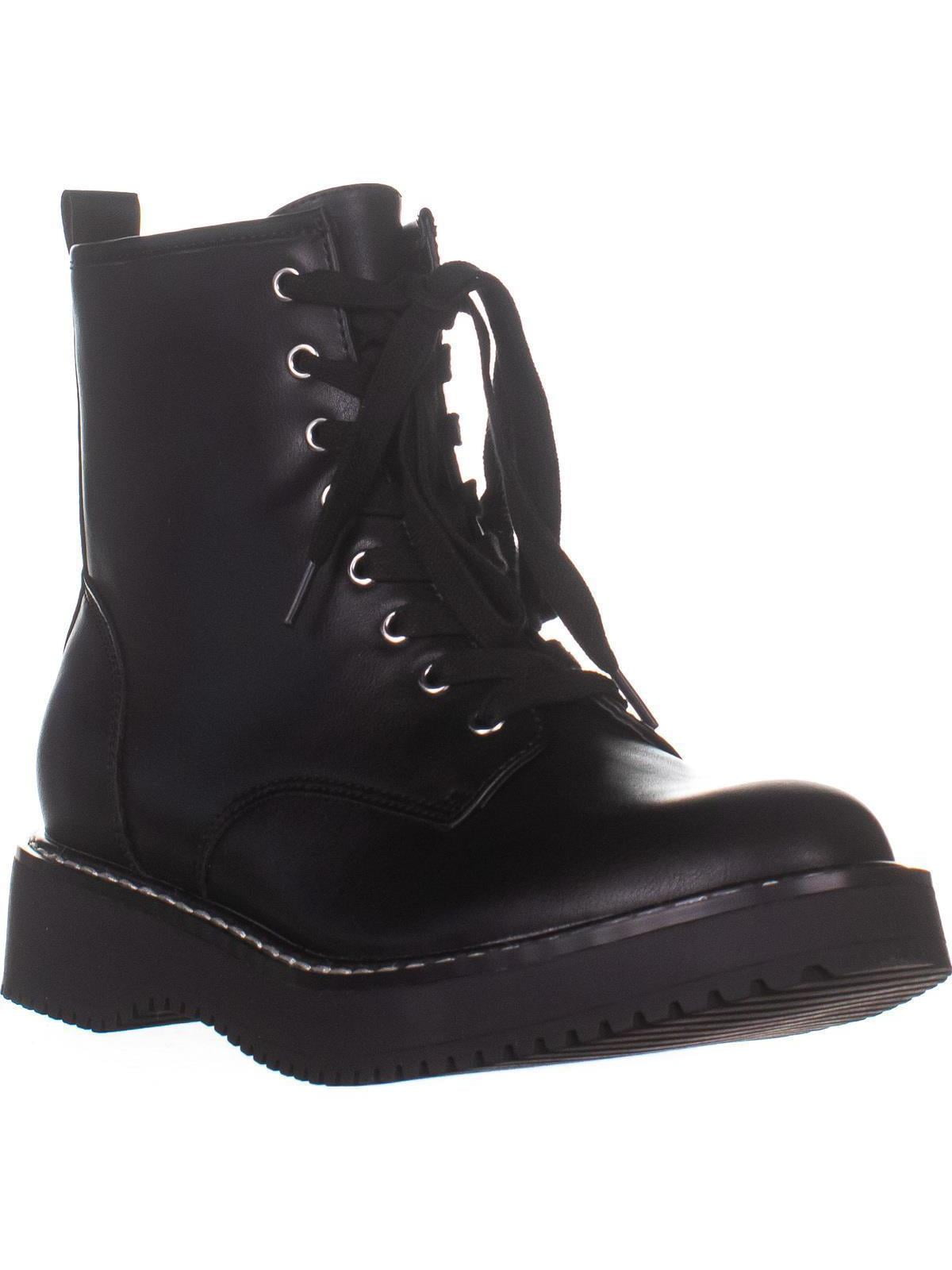 madden girl Kurrt Lace Up Combat Boots, Black Walmart Canada