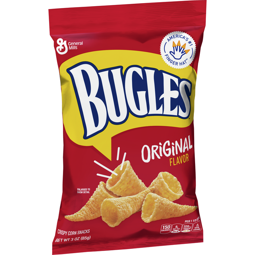 Bugles Original Flavor Crispy Corn Snacks, 3 oz
