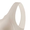 thumbnail image 5 of Womens Seamless Wireless Bra, Wide Strap V-Neck Breathable Casual Comfortable Smoothing Shaping Brassiere Gray Sports Bra Tank L, 5 of 5