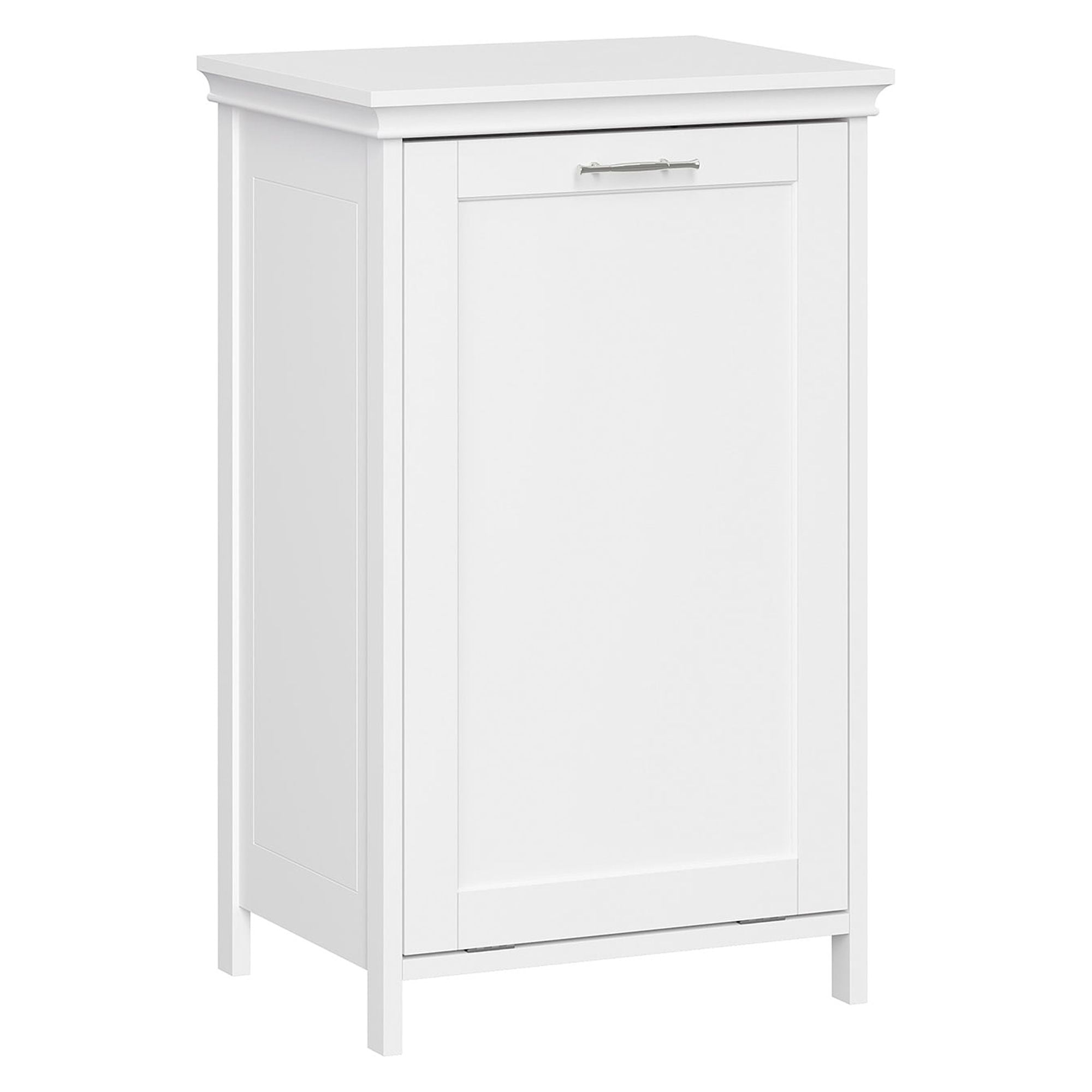RiverRidge Somerset Tilt-Out Laundry Hamper Cabinet with Cloth Storage Bag - White