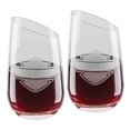 thumbnail image 1 of Harley-Davidson Silhouette Bar & Shield Stemless Angled Wine Glass Set HDL-18797, 1 of 3