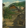 thumbnail image 3 of Vojtech Angyal 20x23 Black Modern Framed Museum Art Print Titled - Old Kremnica (1880-1900), 3 of 5
