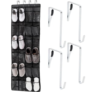 Gorilla Grip 24 Pocket Over the Door Organizer, Black