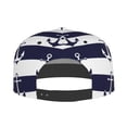 thumbnail image 2 of Kdxio Anchors Print Snapback Hat for Men Women,Adjustable Baseball Cap, 2 of 7
