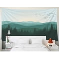 thumbnail image 4 of Gojian Forest Tapestry Wall Hanging - Green Misty Pine Tree Nature Wall Art, Tapestries BoHo Decor for Living Room & Bedroom Spaces, 4 of 6