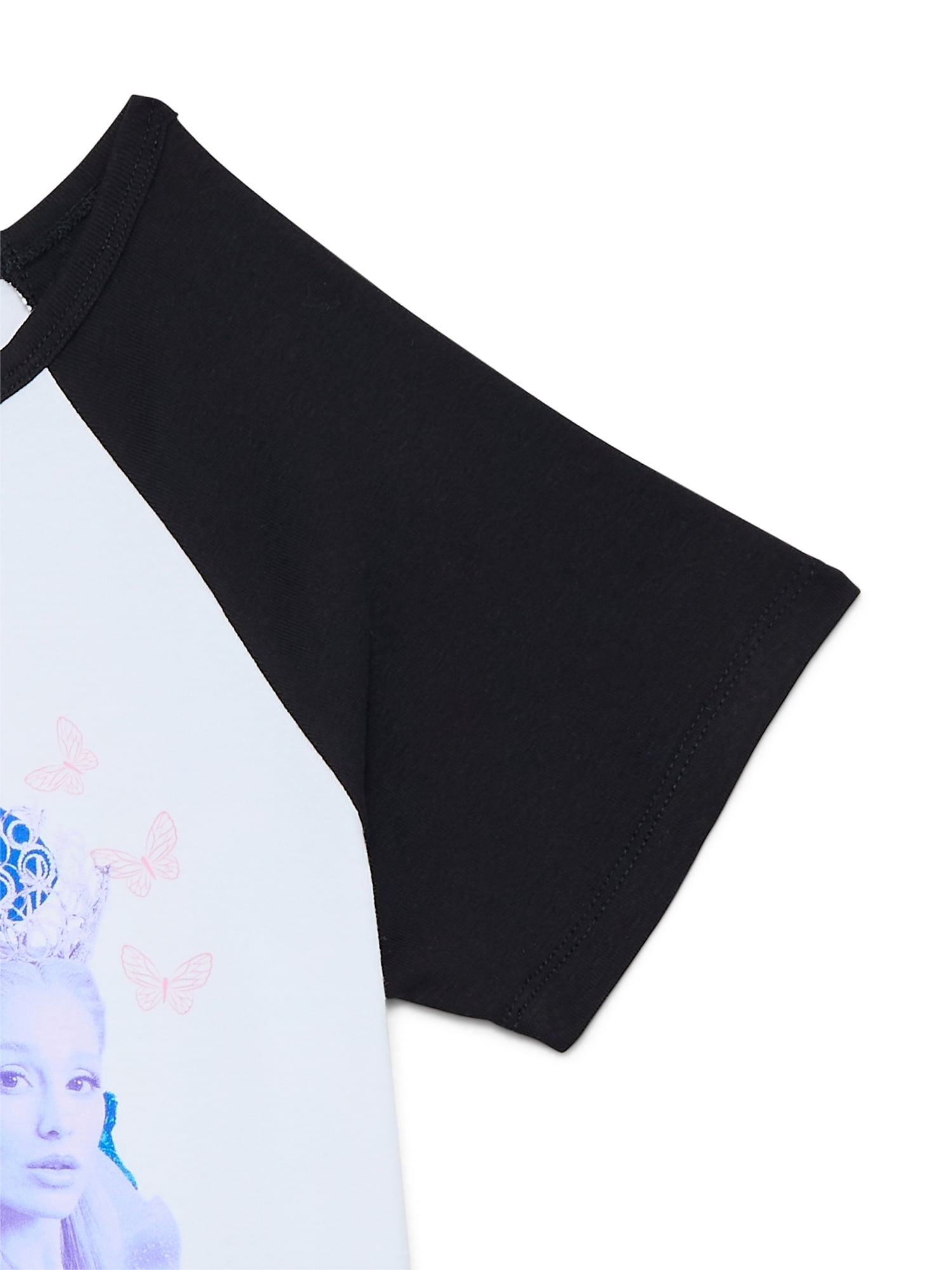 Wicked Girls Two Halves Raglan Graphic Tee with Short Sleeves, Sizes 4-16