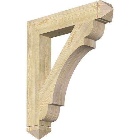 

Ekena Millwork 6 W x 36 D x 42 H Olympic Arts & Crafts Rough Sawn Bracket Douglas Fir