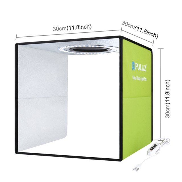 PULUZ Lightbox Mini caja de luz para estudio fotográfico con 6 fondos de color Kit PULUZ Habitación de luz