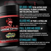 Gorilla Mode Nitric Upgraded Stimulant Free Pre-Workout Powder, Rainbow Sherbet, 1.71 lbs
