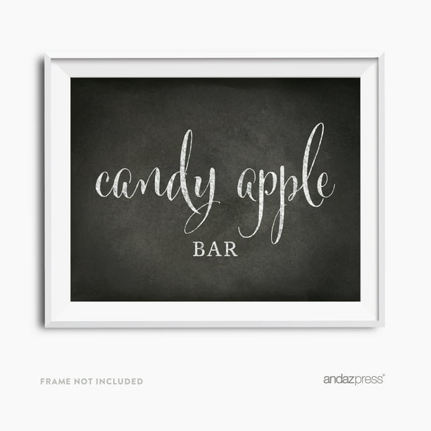 Candy Apple Bar Vintage Chalkboard Wedding Party Signs - Walmart.com ...