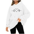 thumbnail image 5 of Cute Heart Hoodies for Women Plus Size Fleece Pullover Drawstring Oversized Sweatshirts Teen Girls Casual Loose Fit Long Sleeve Tops Fall Winter Fashion Sweaters Outfits with Pocket, 5 of 6