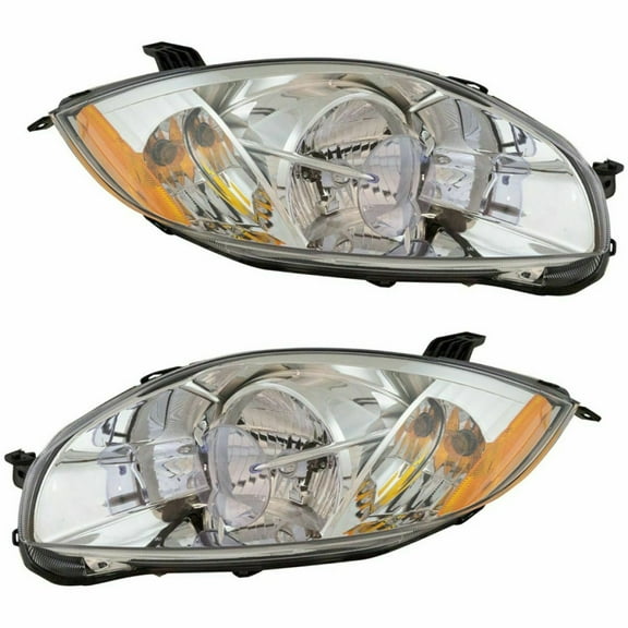 For Mitsubishi Eclipse Coupe 2008-12/Spyder 2.4L Eng 07-12 Headlight Assembly Pair Driver and Passenger Side DOT Certified | MI2502159 | MI2503159 | 8301B135 | 8301B136