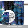thumbnail image 6 of Forests Valance Curtain Oil Painting Spring Colored Flowers Shiny Forest Window Valances Rod Pocket Short Curtains Window Treatments for Kitchen Bedroom Bathroom Laundry 60" x 14", 6 of 9
