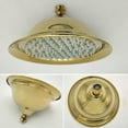 thumbnail image 3 of Brass Golden Rainfall Shower Head Rose Gold Handheld Shower Bathroom Replace Rain Showerhead Antique Brass Showerhead Accessory, 3 of 6