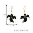 thumbnail image 3 of BNNG Ghost Stud Earrings For Halloween Halloween Artificial Animal Shaped Black Earrings Gold Halloween Earrings Halloween Party Earrings For Women Earrings Zany Halloween Earrings, 3 of 4