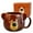 F-Brown,Bear, variant on 14oz 3D Stereo Bear Ceramic Mug, Hand-Painted Novelty Coffee Cup, Heat Retention, Decorative Collectible Drinkware for Daily & Gifting Use