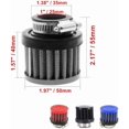thumbnail image 3 of LAICAIW Mini Car Air Intake Filter 25mm / 1" Inlet Diameter, Universal Clamp-On Air Filter (Red), 3 of 5