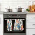 thumbnail image 4 of Yayeee 100% Cotton Hand Towels for Bathroom 16" x 28" Soft Absorbent Kitchen Towel, Vibrant Japanese Flowers, 4 of 7