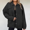 thumbnail image 3 of Women's Oversized Denim Jacket Casual Long Boyfriend Distresse Jean Jacket Autumn Spring Long N Cropped Jean Jacket Color N Medium Sleeve Denim Jacket Oversized for Women Female Jean Jacket Denim, 3 of 3