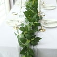 thumbnail image 5 of Efavormart 6ft | Real Touch Green Artificial Silk Rose Leaf Table Garland, Flexible Hanging Greenery Vine, 5 of 10