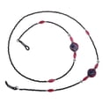 thumbnail image 1 of de Acrílico Negro, Cordón de , Cadena de Cordón de Cuello de Extremo de Goma Antideslizante, 1 of 6