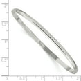 thumbnail image 3 of Sterling Silver 3mm Solid Polished Plain Slip-On Bangle Bracelet, 3 of 3
