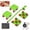 Green, variant on Furniture Lifting Tool Set, Heavy Duty Steel Furniture Mover with Wheels and Lifter Lever, 4 Swivel Roller Pads, Appliance Sliders for Sofa Bed Cabinet Refrigerator Washer