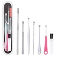 thumbnail image 1 of Kit portátil de eliminación de cerumen, herramienta de limpieza de cerumen de acero inoxidable de 7 piezas Wmkox8yii hjk2248, 1 of 1