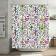 thumbnail image 5 of Rateoe Fun Animal with Unicorn Shower Curtain - Fancy Bathroom Shower Curtain Sets - Waterproof Shower Curtain with Hooks with 12 Plastic Hooks 72x72 Inches, 5 of 5
