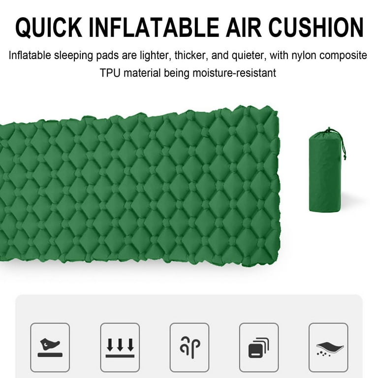XMMSWDLA Self Inflating Camping Sleeping Pad with Pillow
