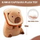 thumbnail image 4 of Almohada de Felpa de Carpincho con Pan Kawaii, Almohada de Muñeco de Peluche de Carpincho Suave, Juguetes de Animales de Peluche de Carpincho, 4 of 5