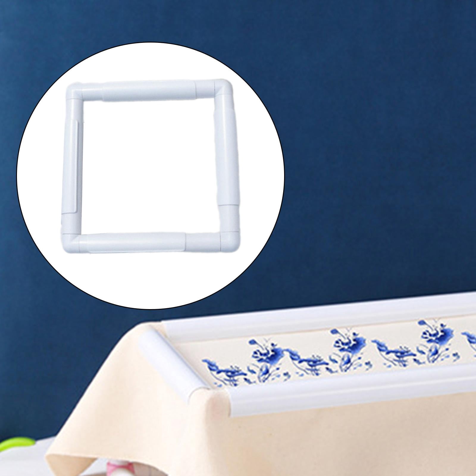 amagogo Cross Stitch Frame Clip Frame Beginners Silk Painting Square Embroidery Hoop 43.1cmx43.1cm