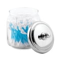thumbnail image 4 of iDesign York Glass Apothecary Canning Jar for Vanity & Bathroom Essentials, Chrome Silver Lid, 4 of 6