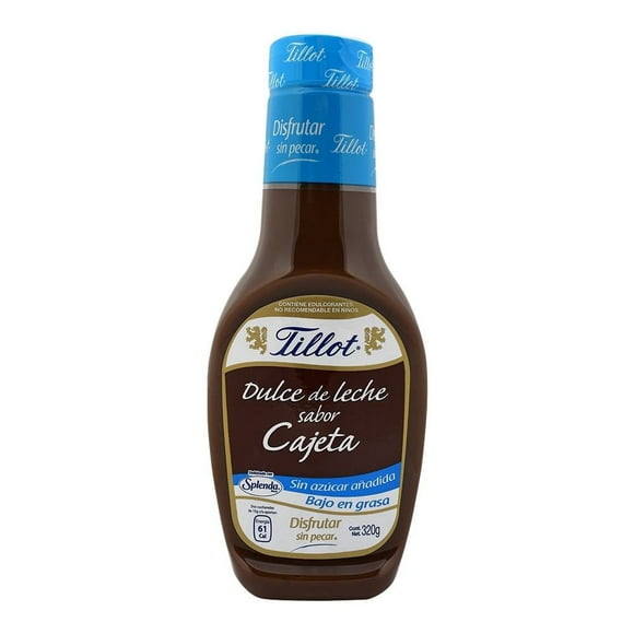 Dulce de leche Tillot sabor cajeta bajo en grasa 320 g