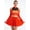 Red, variant on Women's School Musical Party Cheerleading Pleated Leotard Dress Uniform Outfit Black S