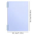 thumbnail image 3 of Wide Ruled Spiral Notebook,10 x7.1 Inch Light Blue Coil Bound Notebooks,Sturdy Hardcover B5 Lined Spiral Journal,Durable Memo Books for Work Journaling,Note Writing,Daily Office Supplies, 3 of 4