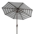 thumbnail image 5 of SAFAVIEH Outdoor Collection Iris Fashion Line 11-Foot Round Umbrella Navy/White, 5 of 6