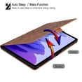 thumbnail image 3 of FJLBDE Case for iPad Pro 12.9 Inch (6th/5th/4th/3rd Gen, 2022/2021/2020/2018), PU Leather Folio Stand Magnetic Cases, Card Slot, Auto Wake/Sleep, Pen Holder, Filp Cover, Brown, 3 of 7
