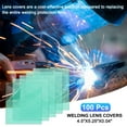thumbnail image 3 of Uxcell 4.5 X5.25 Inch Welding Protection Lens Transparent Welding Helmet Hood Replacement Cover, Clear, 100 Pack, 3 of 6