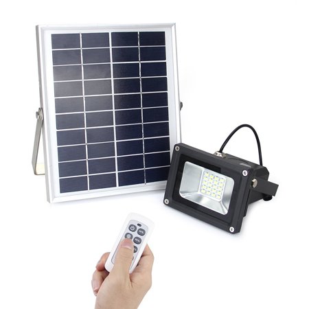 Solar Powered Flood Light Wireless Remote Control Up To 30 Feet Solar Powered Flood Light Wireless Remote Control Up To 30 Feet Lineway 10w 450lm