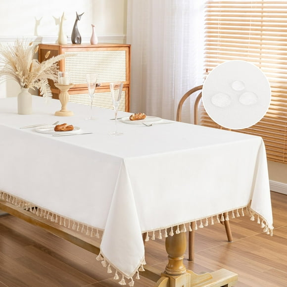 Mantel MYSKY HOME blanco rectangular 140x220 cm impermeable