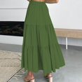 thumbnail image 4 of Vedolay Maxi Skirt Women's Low Waist Button Bodycon Mini Cargo Skirt with Pocket,Army Green L, 4 of 5