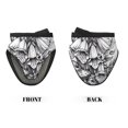 thumbnail image 2 of Disketp Monochrome Botanical Illustration Non-Slip Mini Oven Mitt Set, Short Oven Mitts for Baking Grilling Barbecue Microwave, 5.9"x5.9"in, 2 of 7