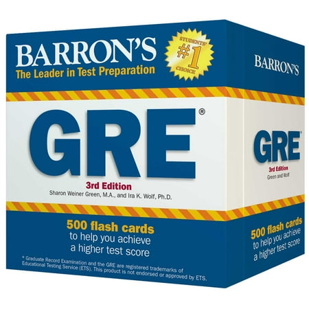 Barron's GRE Flash Cards : 500 Flash Cards to Help You Achieve a Higher (Best Gre Vocab Flashcards)