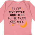 thumbnail image 4 of Inktastic I Love My Little Brother to the Moon and Back Boys or Girls Long Sleeve Baby Bodysuit, 4 of 5